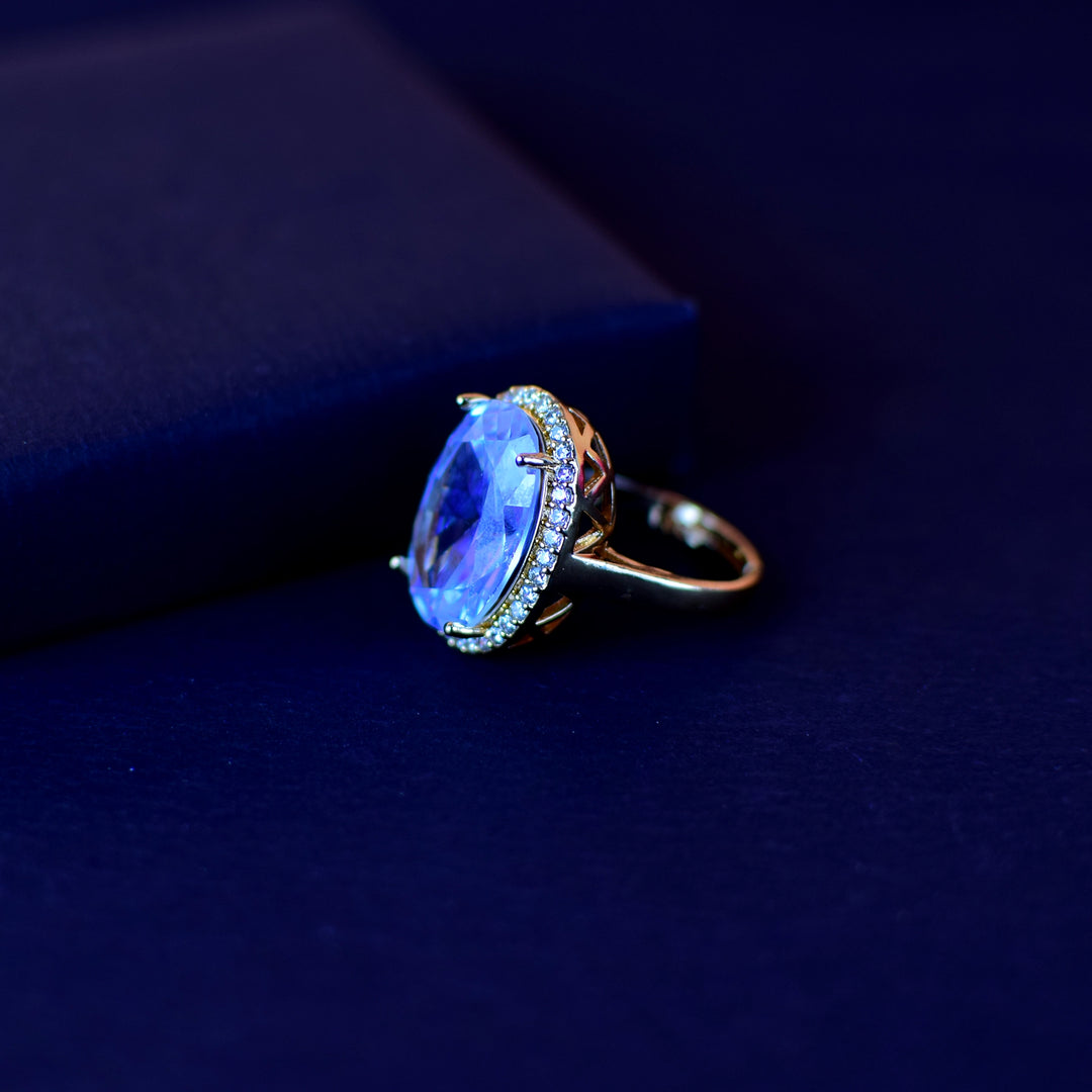 Royal Blue Diamond Ring