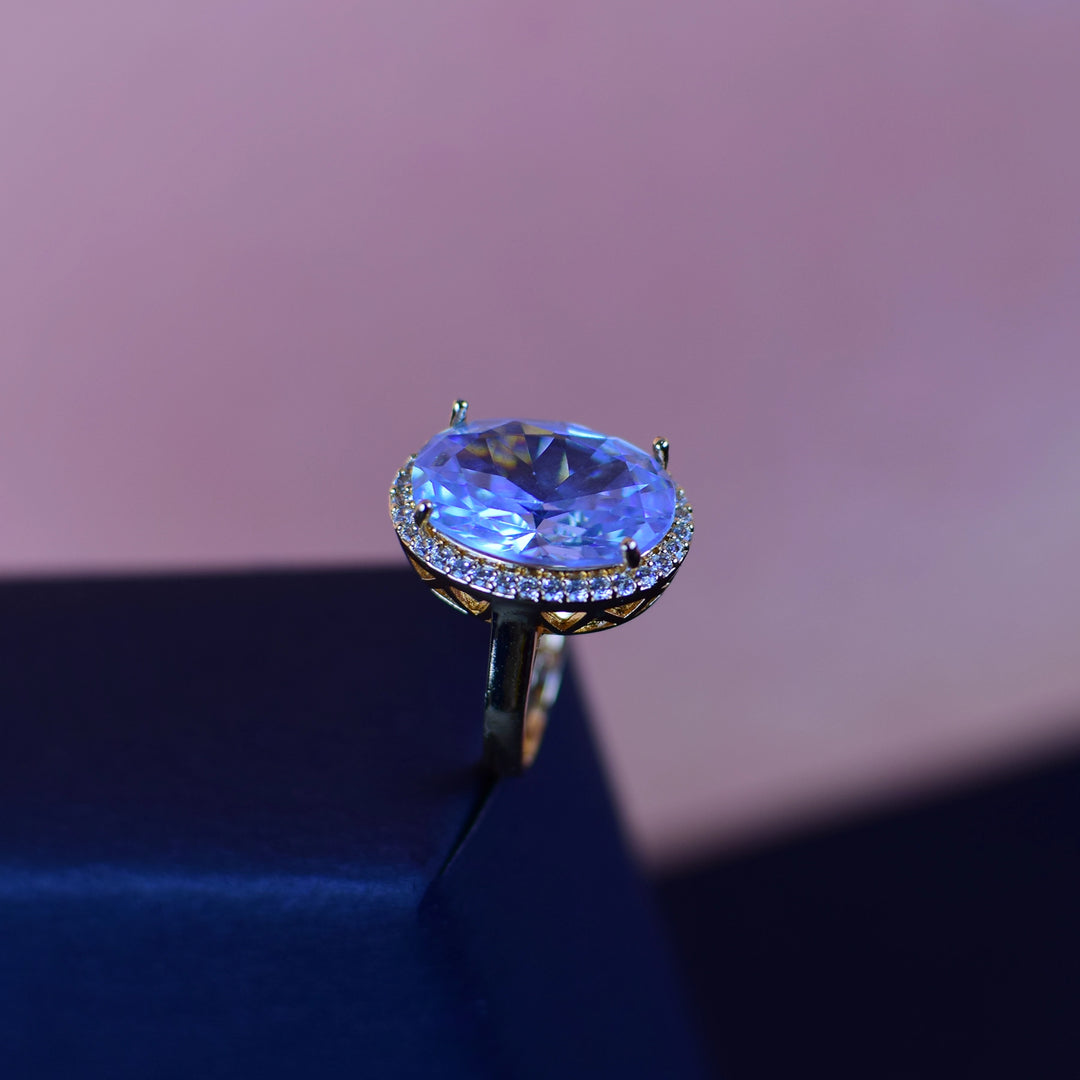 Royal Blue Diamond Ring