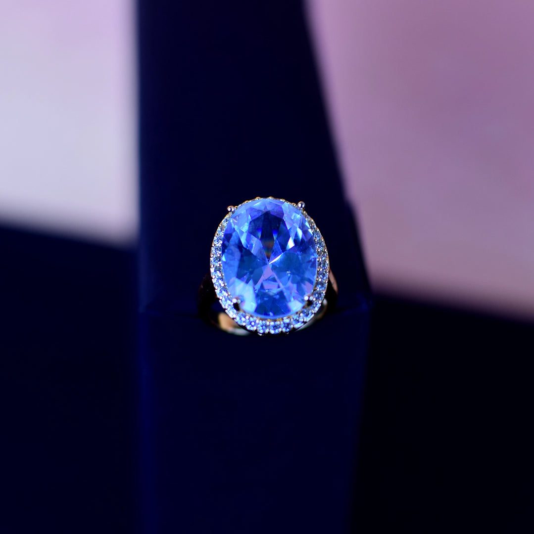 Royal Blue Diamond Ring