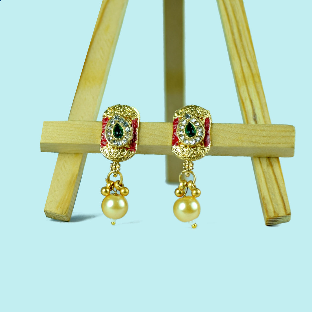 Multicolor Meenakari Choker Set with Earrings