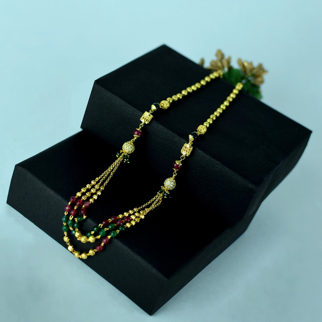 Elegant Triple-Layered Gold Necklace