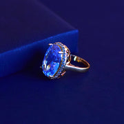 Royal Blue Diamond Ring