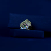 Antique Gold-Plated Statement Ring