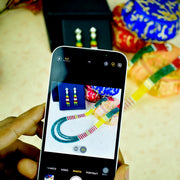 Multicolor Beaded Necklace and Earrings Set