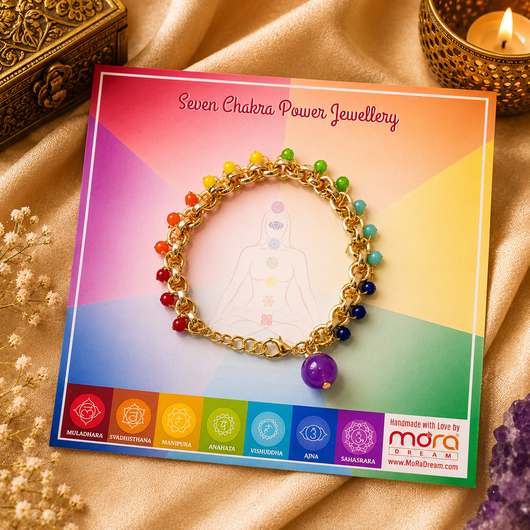 7 Chakra Colour Therapy Blackcurrant Bracelet