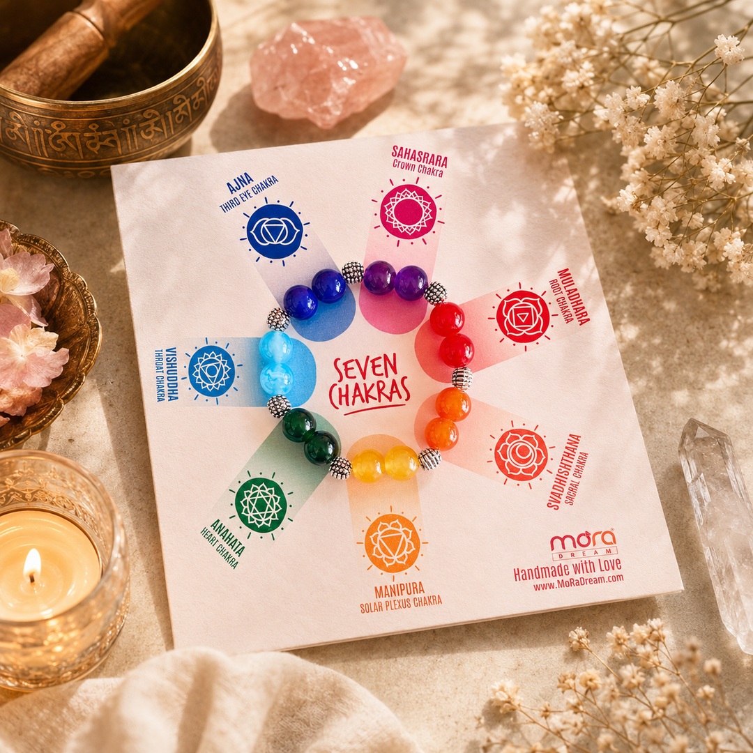7 Chakra Colour Therapy Beaded Bracelet