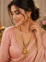 Polki Mangalsutra with Gold Finish