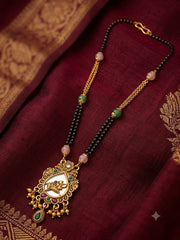 Polki Mangalsutra with Gold Finish