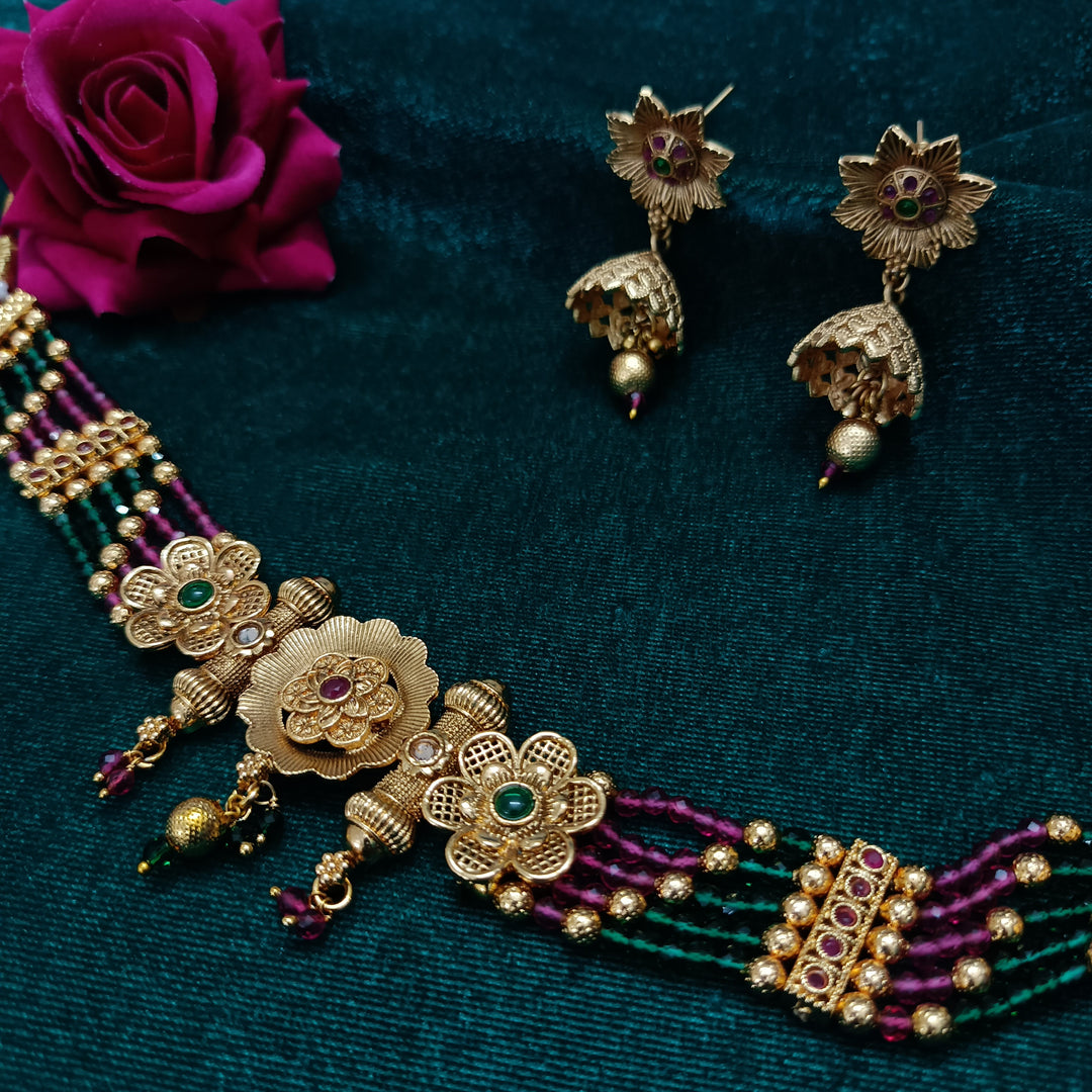 South Indian Choker Jewellery Set