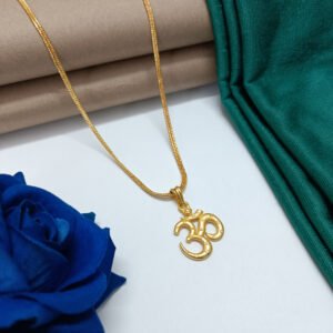 Om Word Pendant Necklace