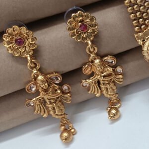 Krishna Antique Gold Plated Set