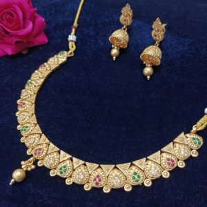 Collar Antique Gold Plated Set