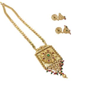 Lotus Antique Gold Plated Set