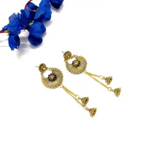 Traditional Golden Drop Earrings