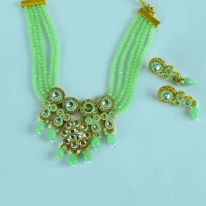 Pista Crystal Necklace Earring Set