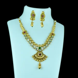 Regal Gold-Plated Necklace Set