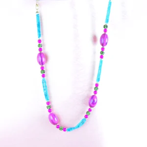 Rhinestone Beads Moonga Necklace Set